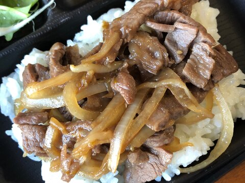 夕飯に！簡単、時短の焼肉丼！